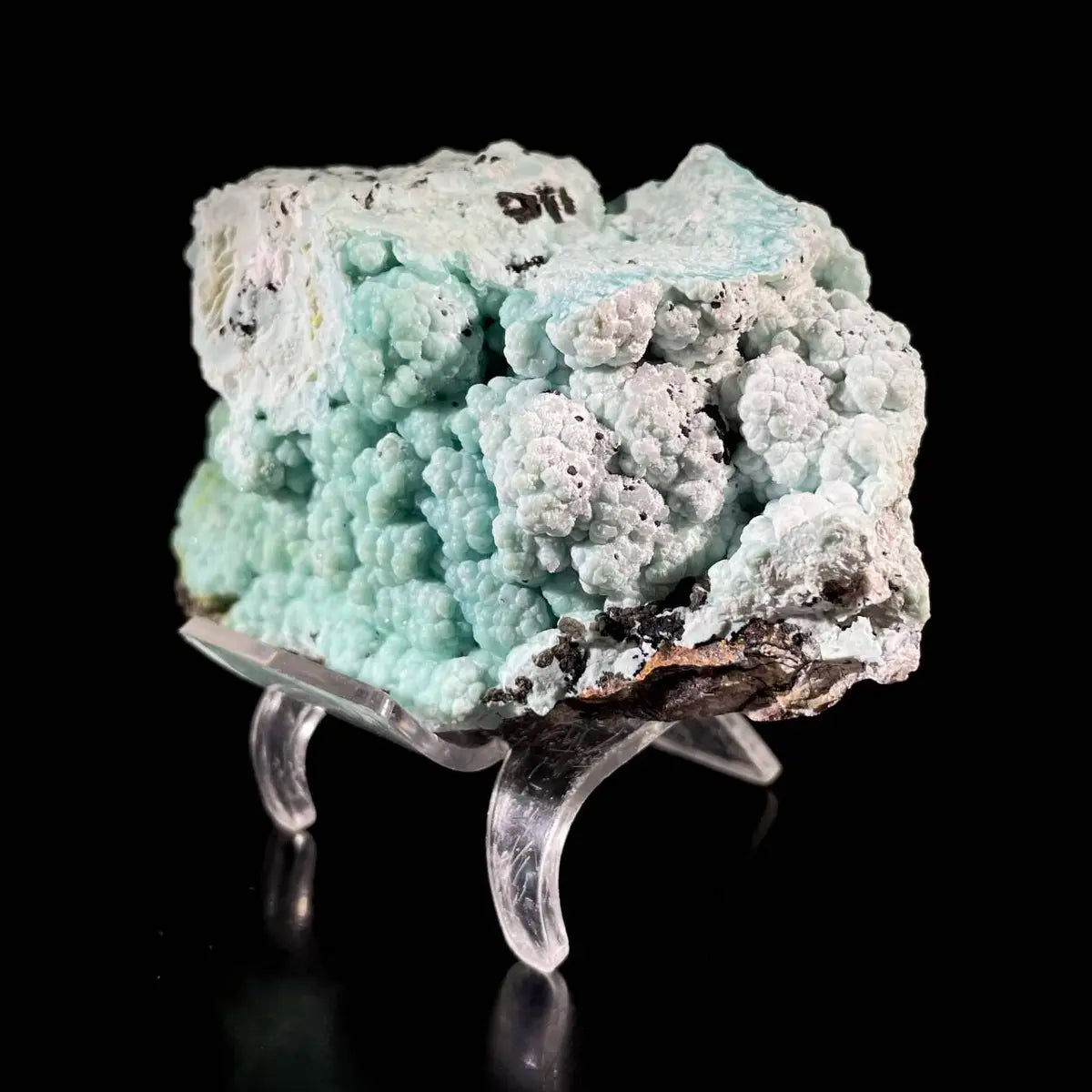 Gibbsite with Hemimorphite Mineral Specimen | Natural Associated Crystal Cluster | 390 g | 12*7*5 cm
