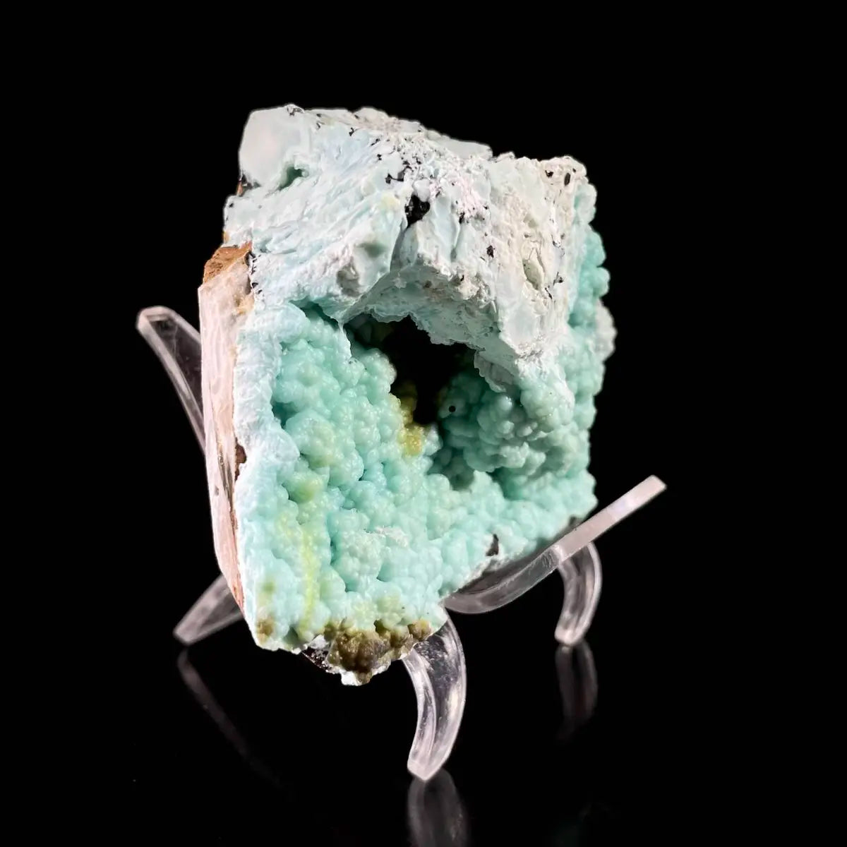 Gibbsite with Hemimorphite Mineral Specimen | Natural Associated Crystal Cluster | 390 g | 12*7*5 cm