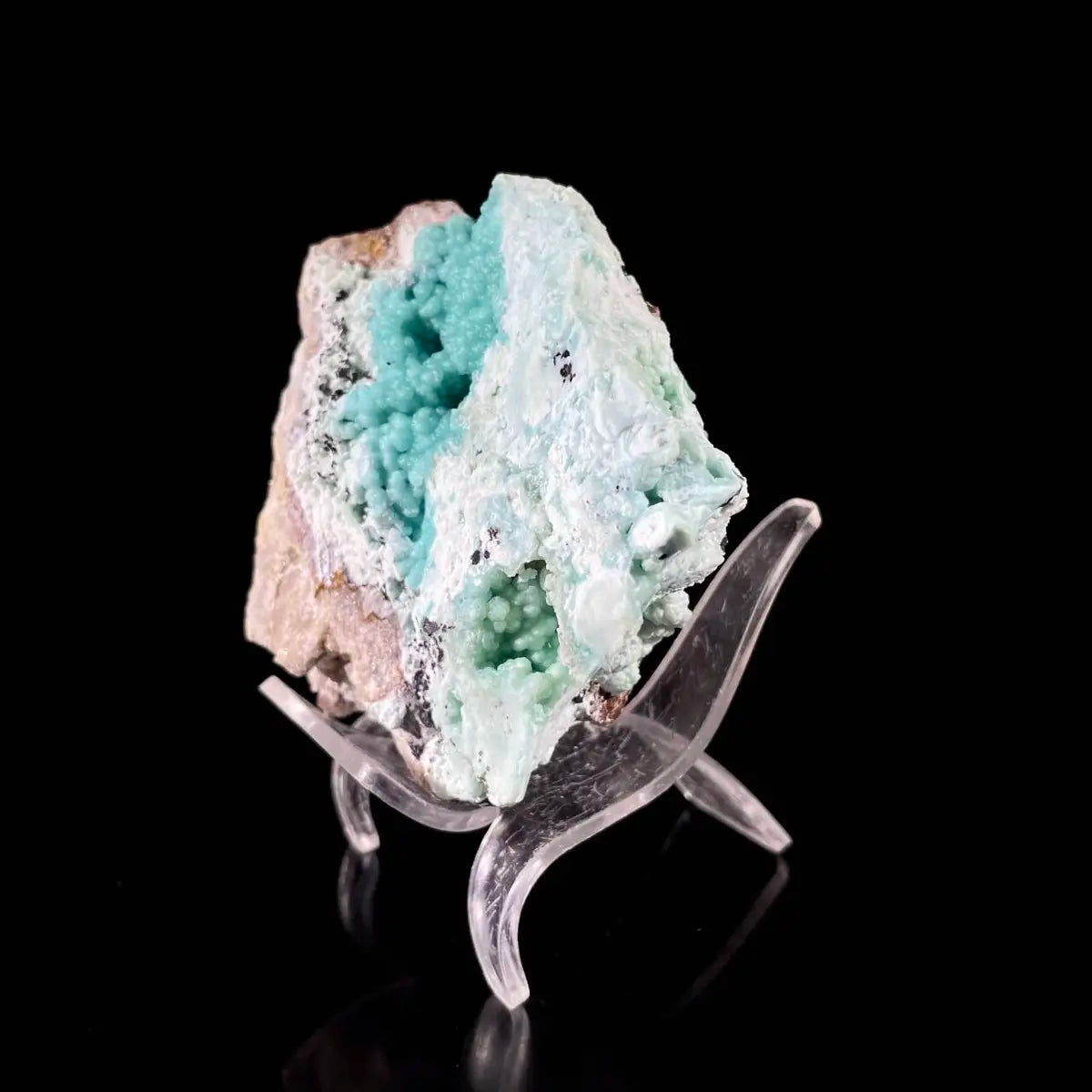 Gibbsite with Hemimorphite Mineral Specimen | Natural Associated Crystal Cluster | 380 g | 9.5*8.5*5 cm