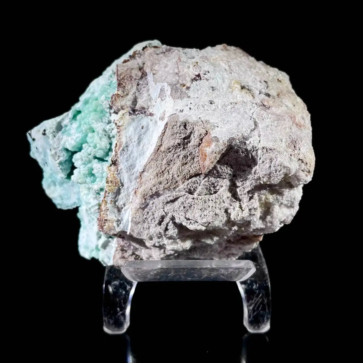 Gibbsite with Hemimorphite Mineral Specimen | Natural Associated Crystal Cluster | 380 g | 9.5*8.5*5 cm