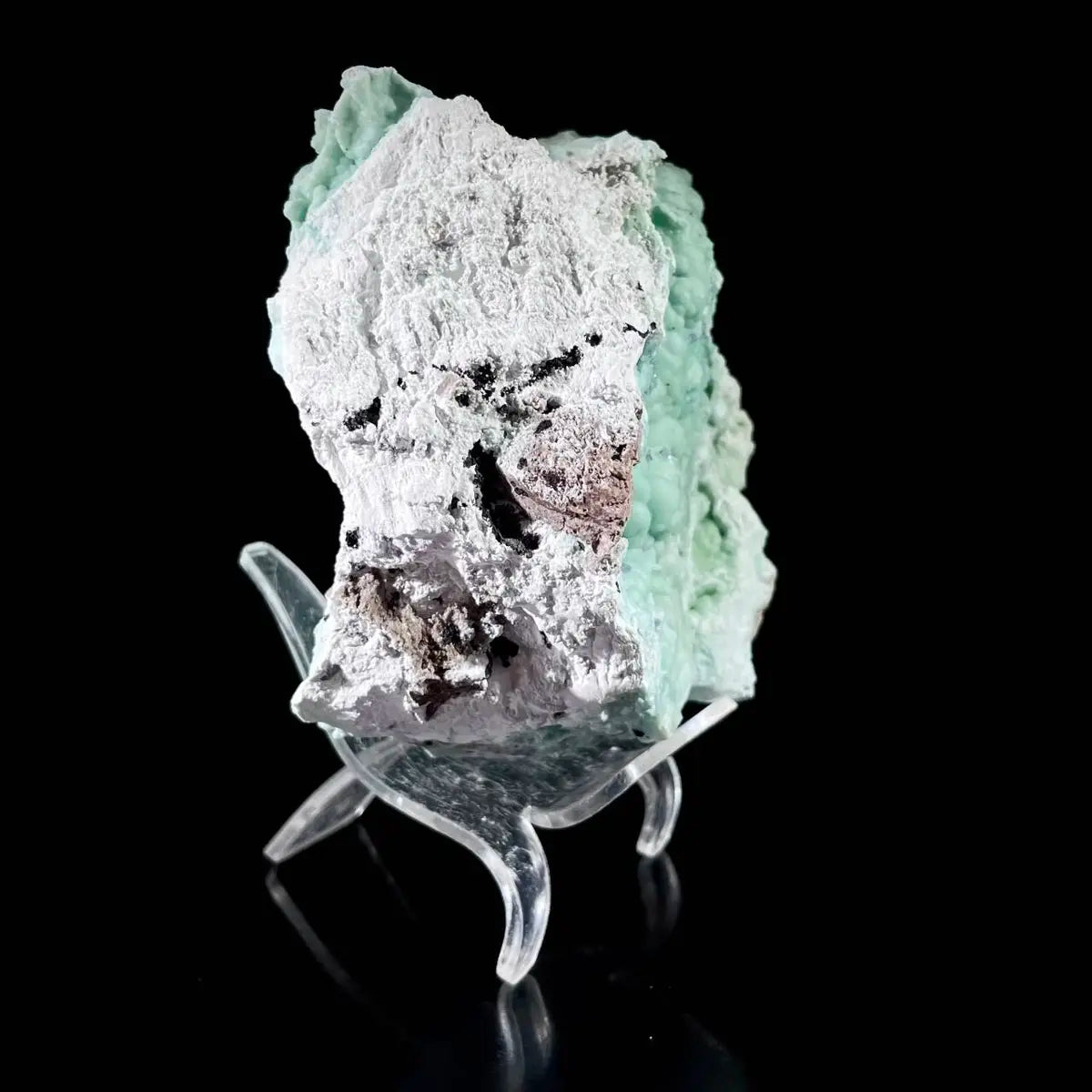 Gibbsite with Hemimorphite Mineral Specimen | Natural Associated Crystal Cluster | 680 g | 12*11*6.5 cm