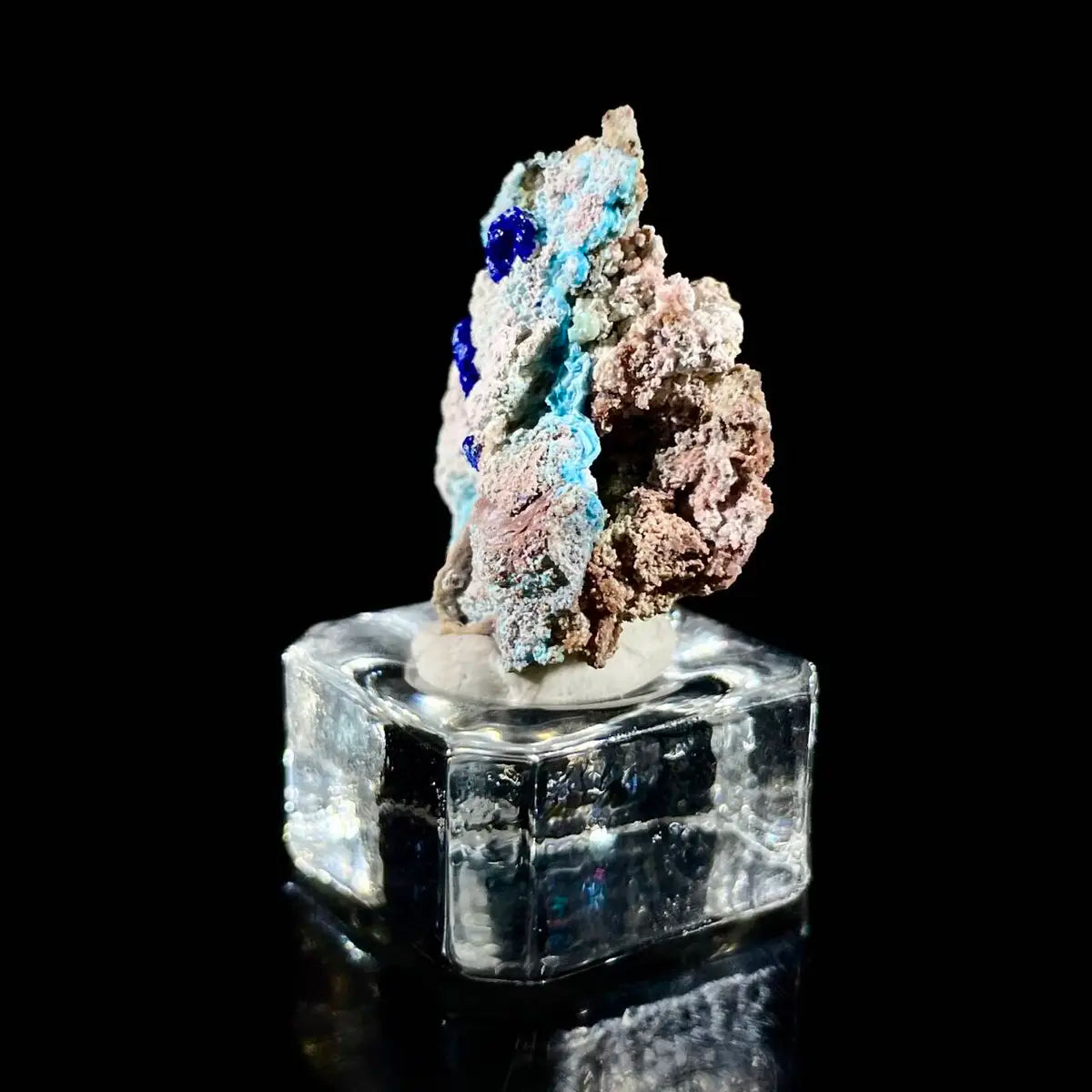 Azurite with Gibbsite  Mineral Specimen | Natural Multi-Mineral  | 4 g | 3*1*2.5 cm