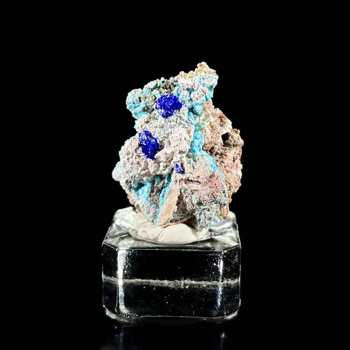 Azurite with Gibbsite  Mineral Specimen | Natural Multi-Mineral  | 4 g | 3*1*2.5 cm