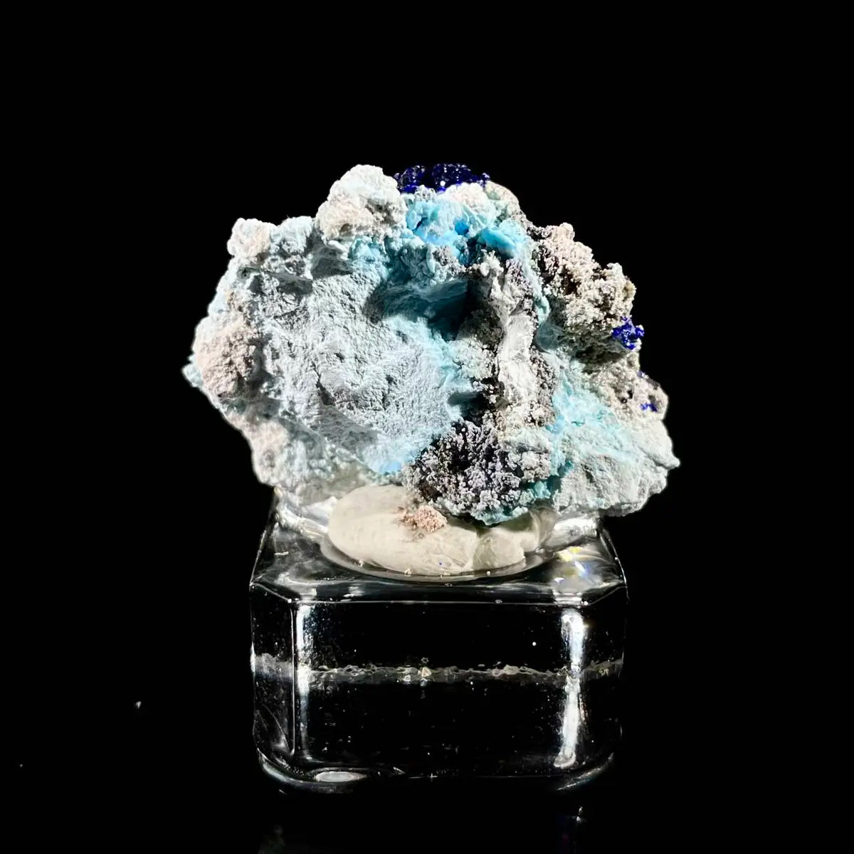 Azurite with Gibbsite  Mineral Specimen | Natural Multi-Mineral  | 7 g | 3.5*2.5*1.5 cm