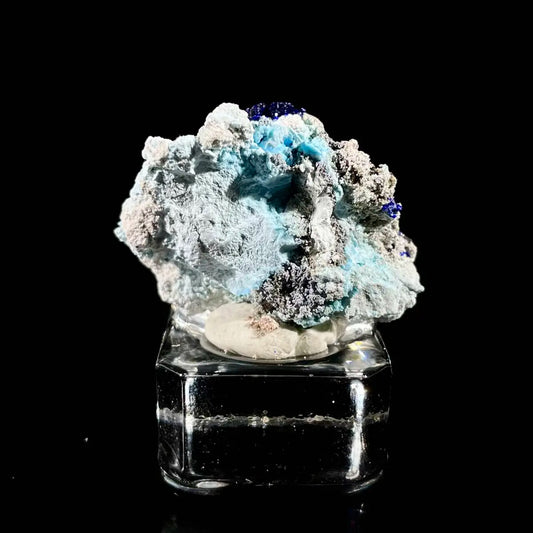 A692-Azurite with Gibbsite  Mineral Specimen | Natural Multi-Mineral  | 7 g | 3.5*2.5*1.5 cm