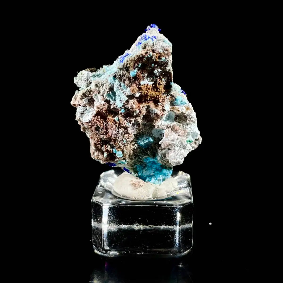 Azurite with Gibbsite  Mineral Specimen | Natural Multi-Mineral  | 9.7 g | 4*3*1 cm