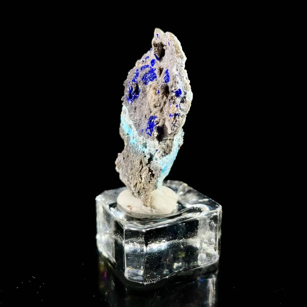 Azurite with Gibbsite  Mineral Specimen | Natural Multi-Mineral  | 6 g | 4*2*1 cm