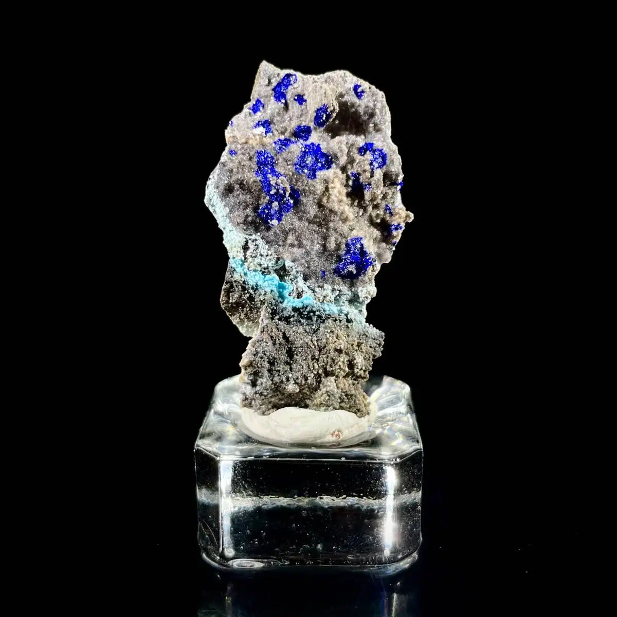 Azurite with Gibbsite  Mineral Specimen | Natural Multi-Mineral  | 6 g | 4*2*1 cm
