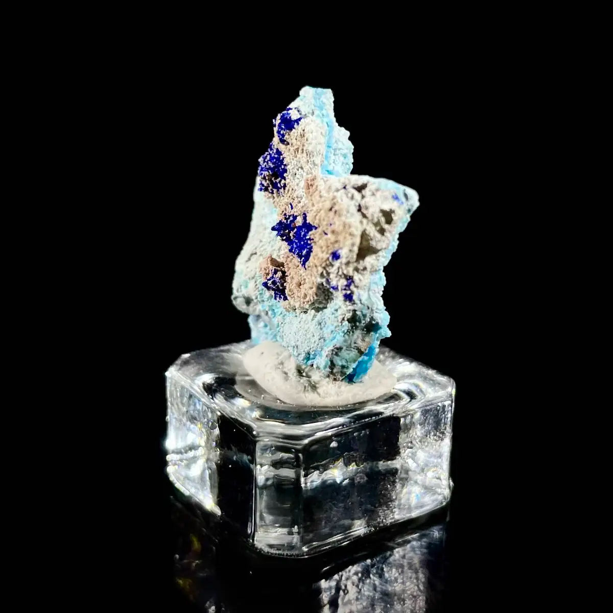 Azurite with Gibbsite  Mineral Specimen | Natural Multi-Mineral  | 6 g | 3*2.5*1 cm