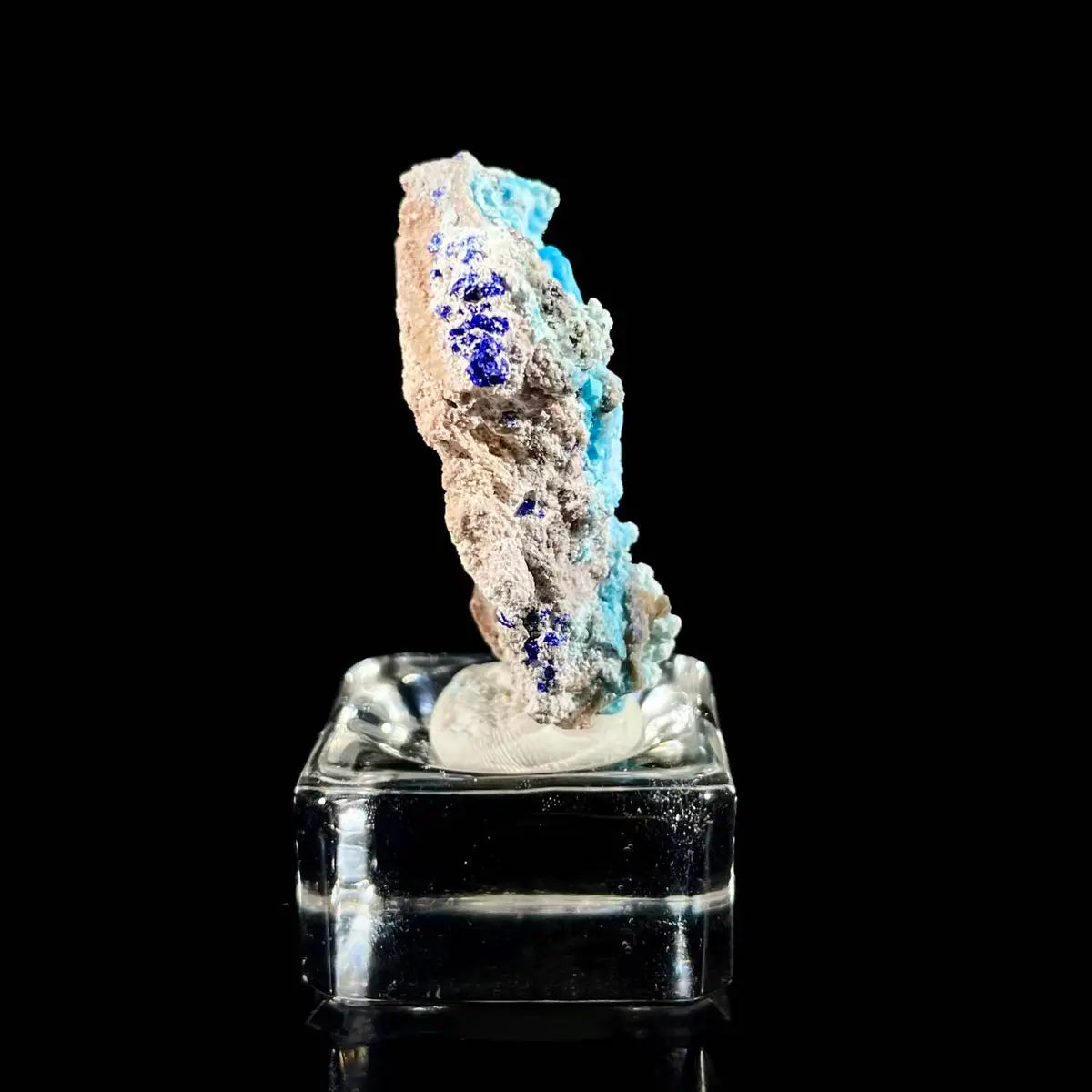 Azurite with Gibbsite  Mineral Specimen | Natural Multi-Mineral  | 12 g | 4.5*3*1 cm