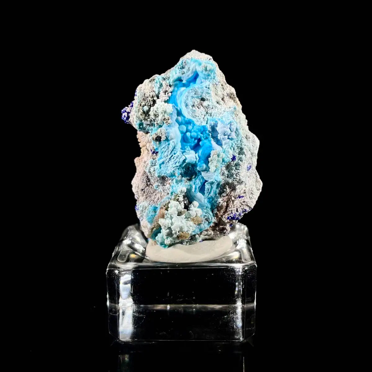 Azurite with Gibbsite  Mineral Specimen | Natural Multi-Mineral  | 12 g | 4.5*3*1 cm