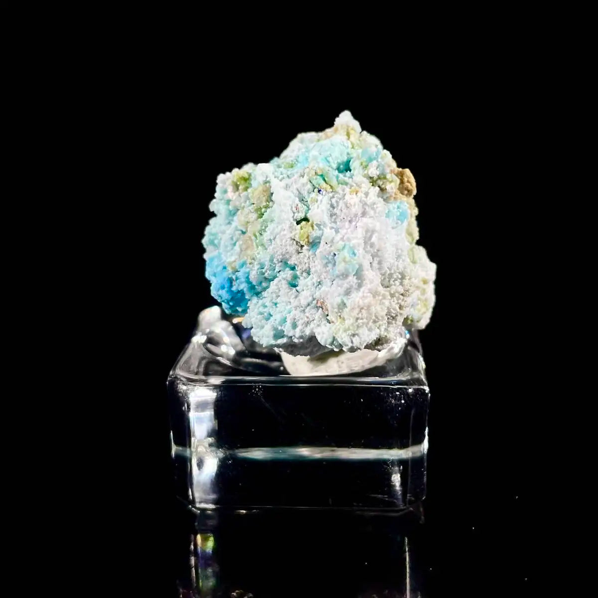 Azurite with Gibbsite  Mineral Specimen | Natural Multi-Mineral  | 17g | 4*2.5*2.5 cm