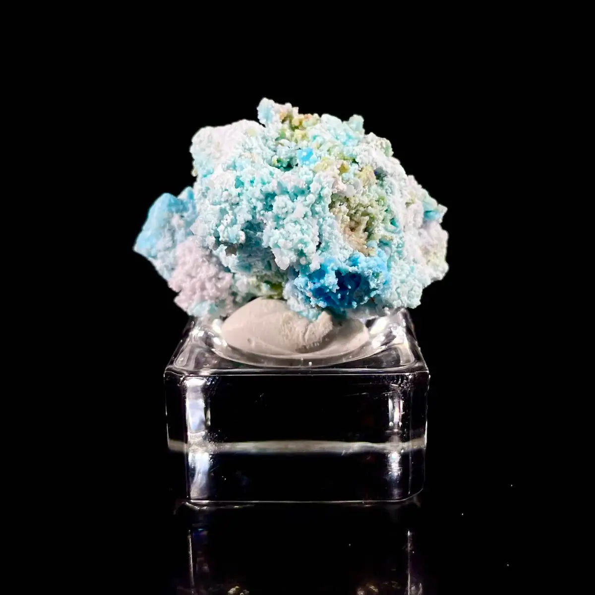 Azurite with Gibbsite  Mineral Specimen | Natural Multi-Mineral  | 17g | 4*2.5*2.5 cm