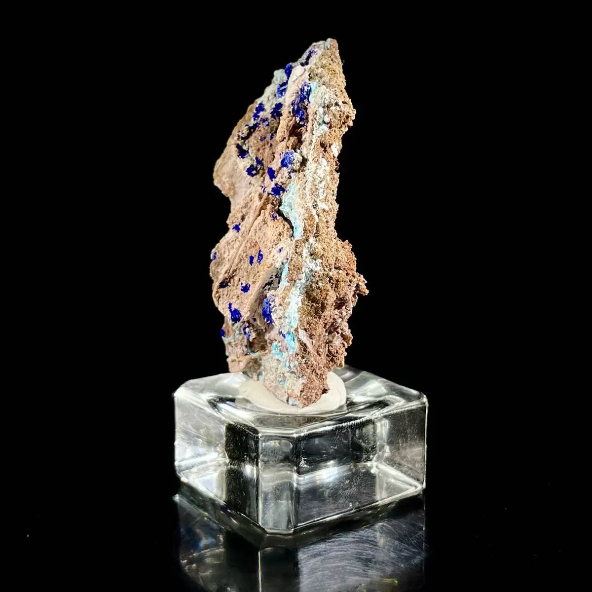Azurite with Gibbsite  Mineral Specimen | Natural Multi-Mineral  | 24 g | 6*3*1.5 cm
