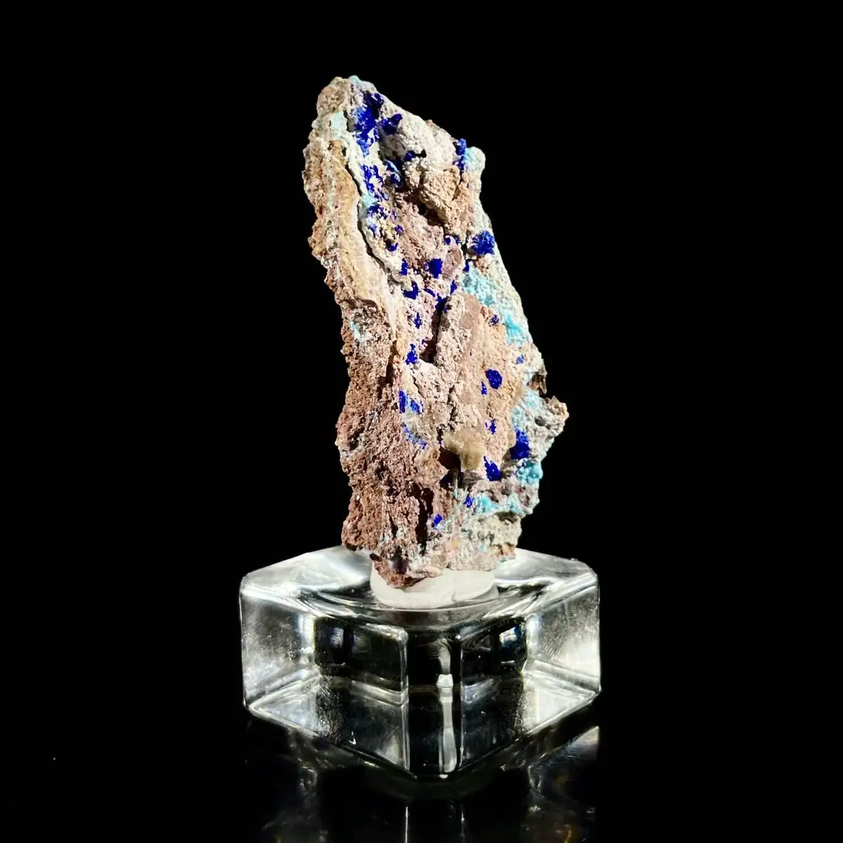 Azurite with Gibbsite  Mineral Specimen | Natural Multi-Mineral  | 24 g | 6*3*1.5 cm