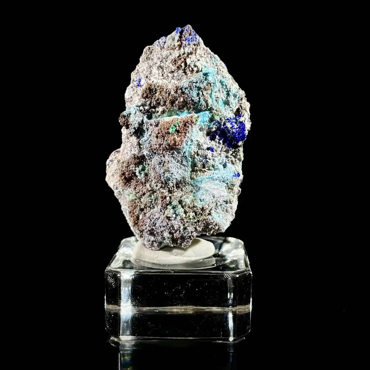 Azurite with Gibbsite  Mineral Specimen | Natural Multi-Mineral  | 25 g | 5.5*3.5*2 cm