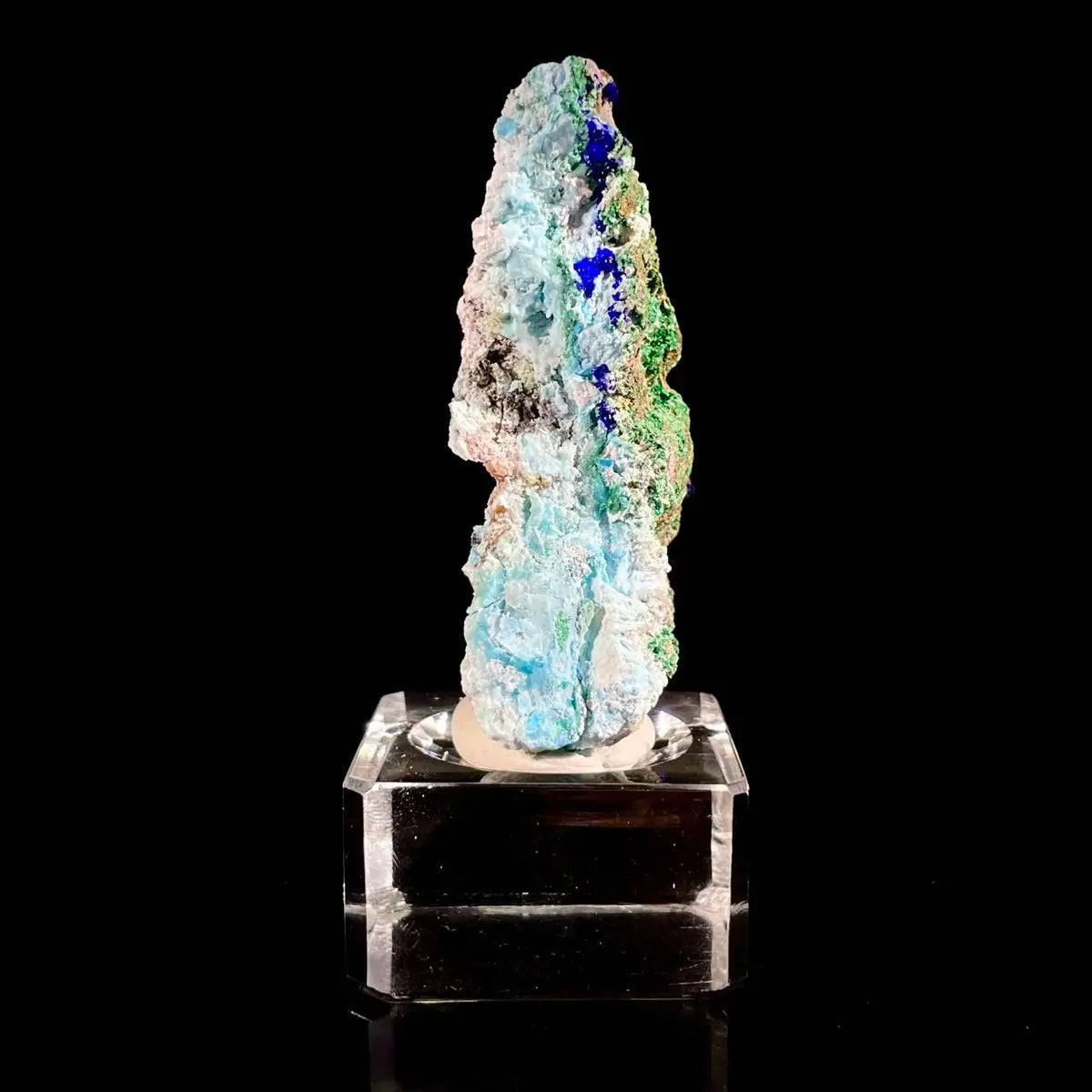 Azurite with Gibbsite  Mineral Specimen | Natural Multi-Mineral  | 50 g | 6.5*4*2 cm