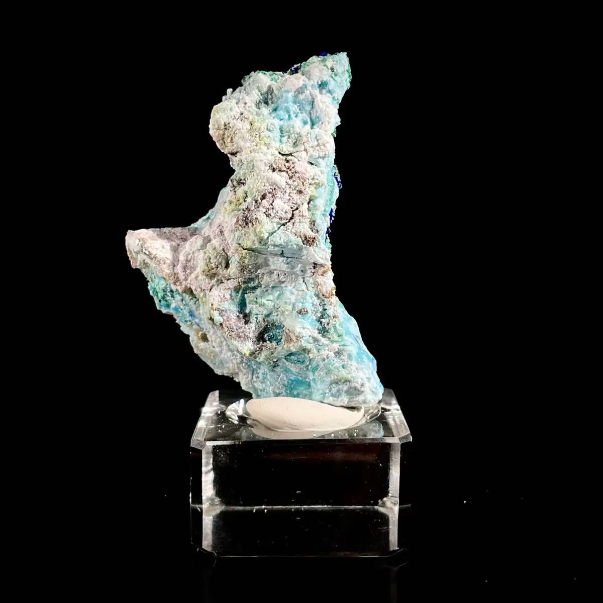 Azurite with Gibbsite  Mineral Specimen | Natural Multi-Mineral  | 50 g | 6.5*4*2 cm