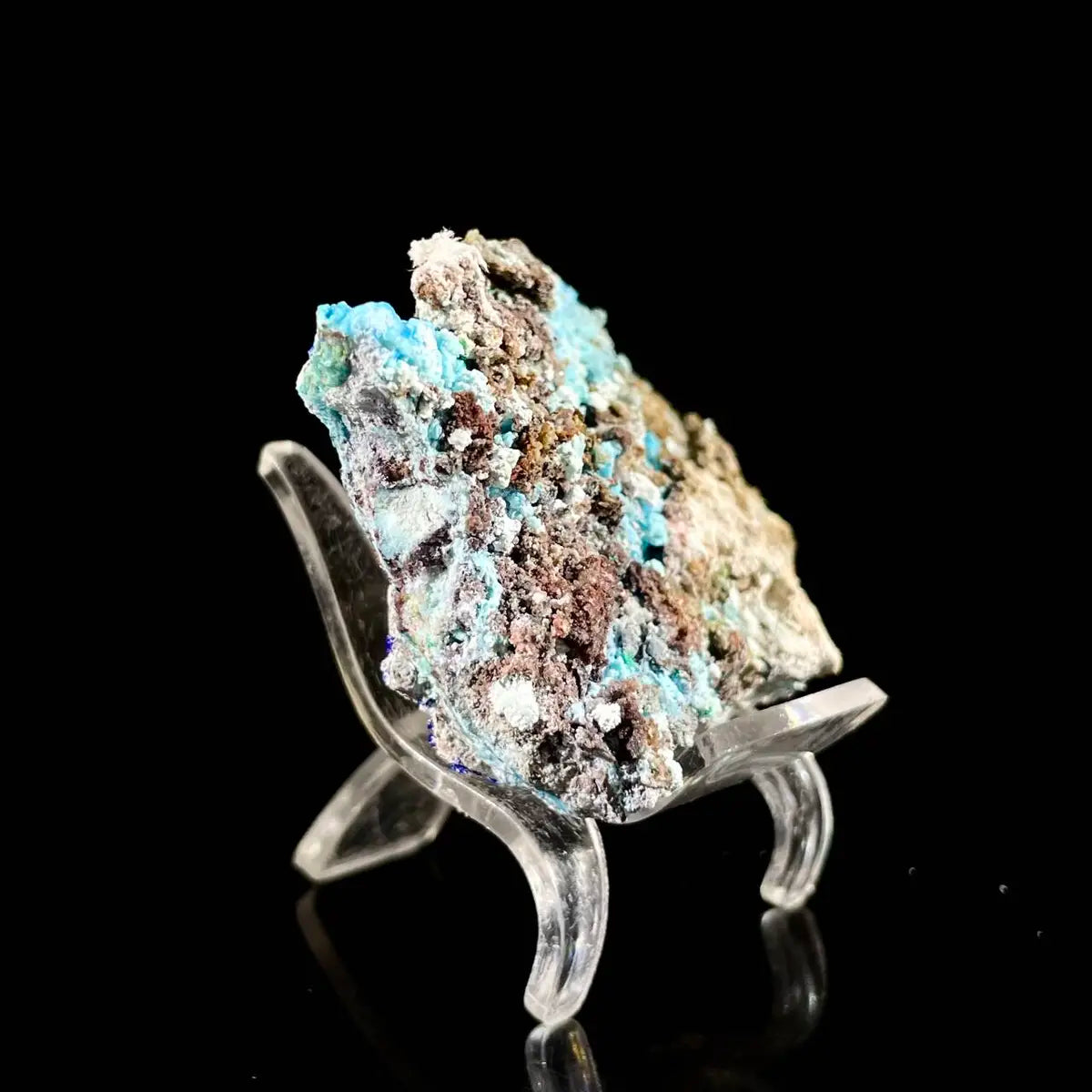 Azurite with Gibbsite  Mineral Specimen | Natural Multi-Mineral  | 63 g | 7.5*5.5*2 cm