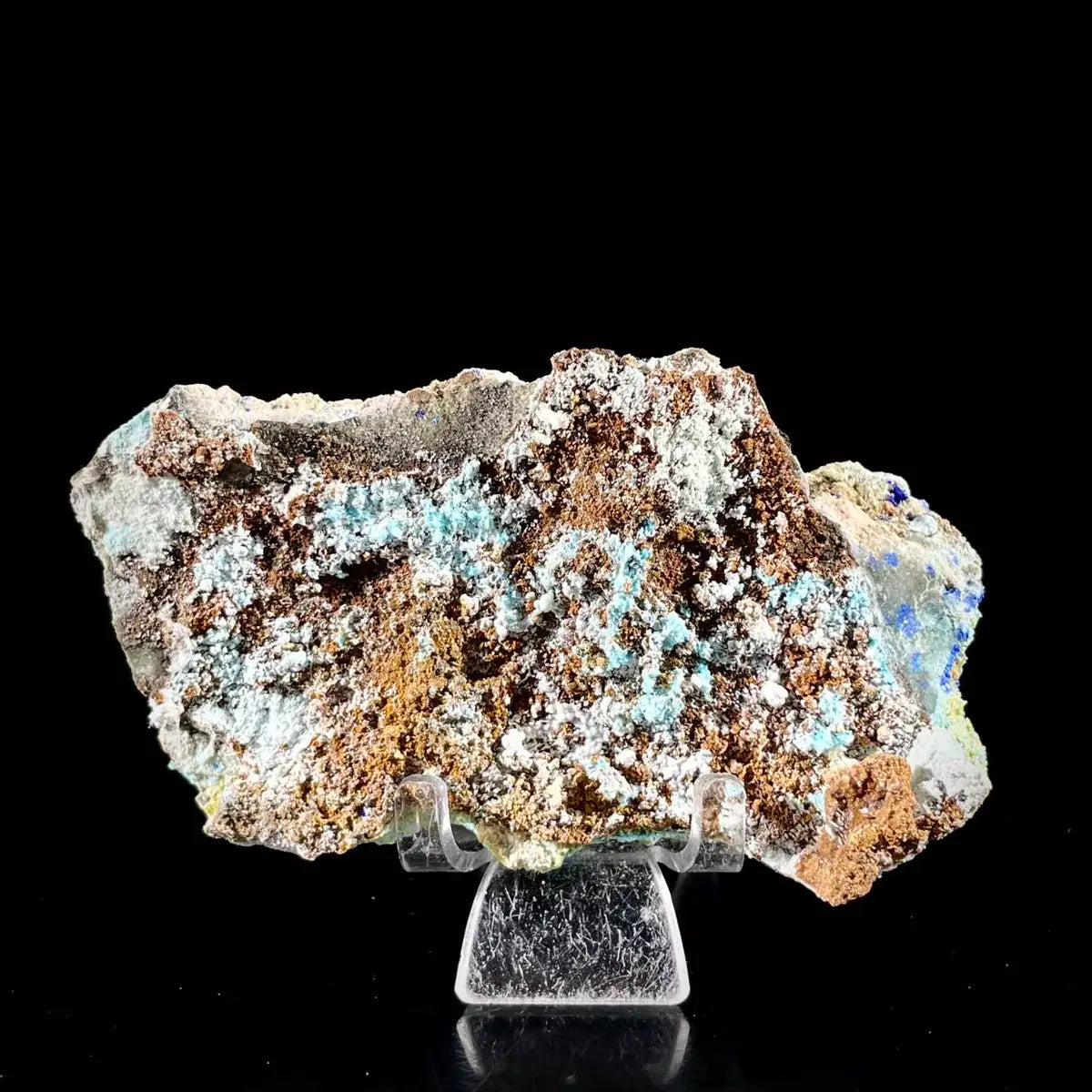 Azurite with Gibbsite  Mineral Specimen | Natural Multi-Mineral  |  240 g | 11.5*6*4 cm