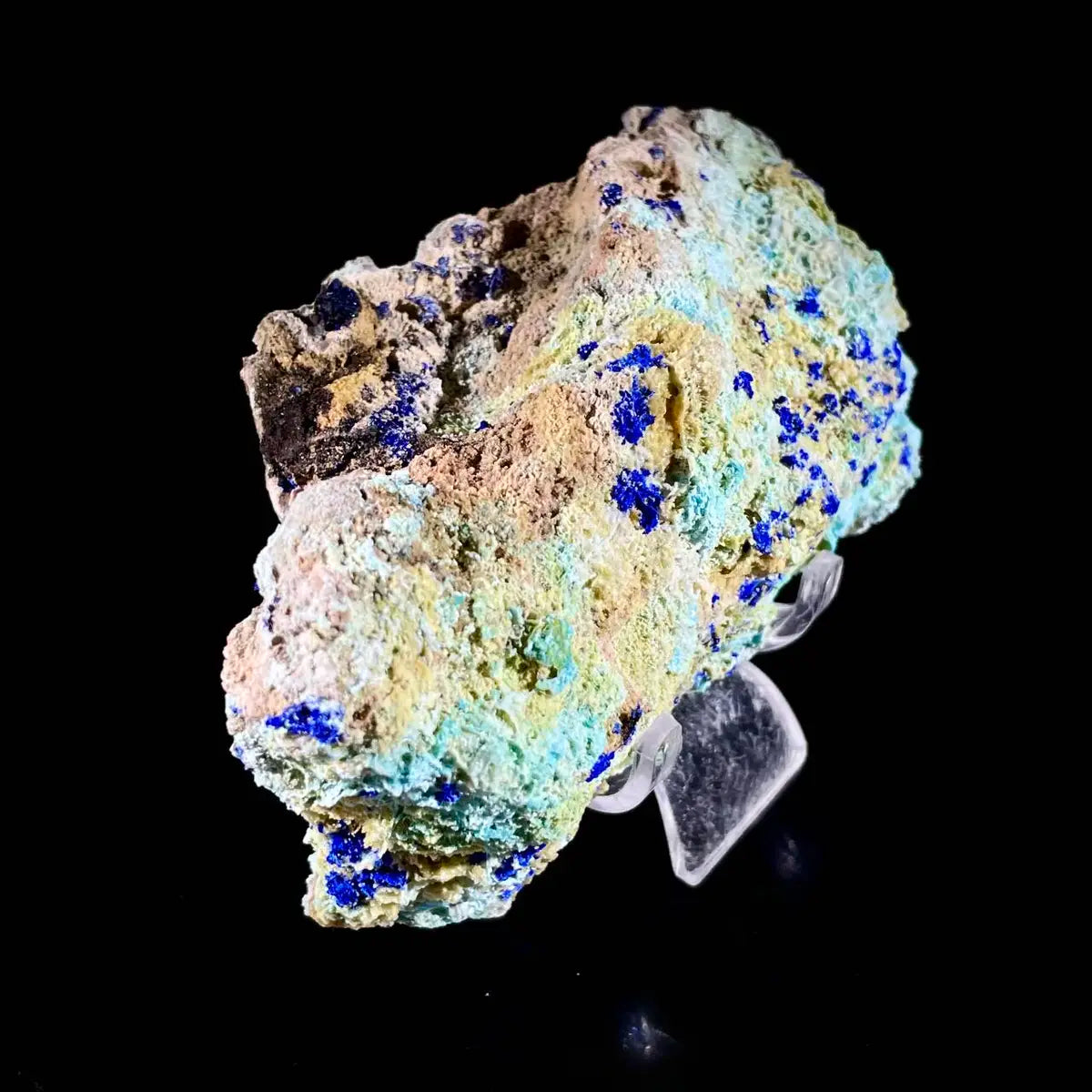 Azurite with Gibbsite  Mineral Specimen | Natural Multi-Mineral  |  240 g | 11.5*6*4 cm