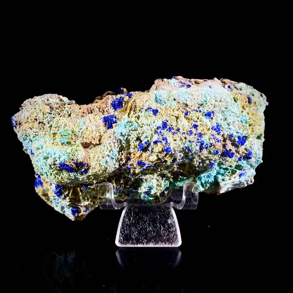 Azurite with Gibbsite  Mineral Specimen | Natural Multi-Mineral  |  240 g | 11.5*6*4 cm