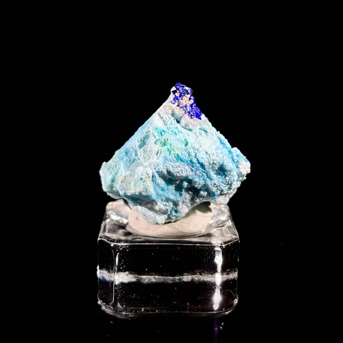 Azurite with Gibbsite  Mineral Specimen | Natural Multi-Mineral  |  7.8 g | 2*2*1.5 cm