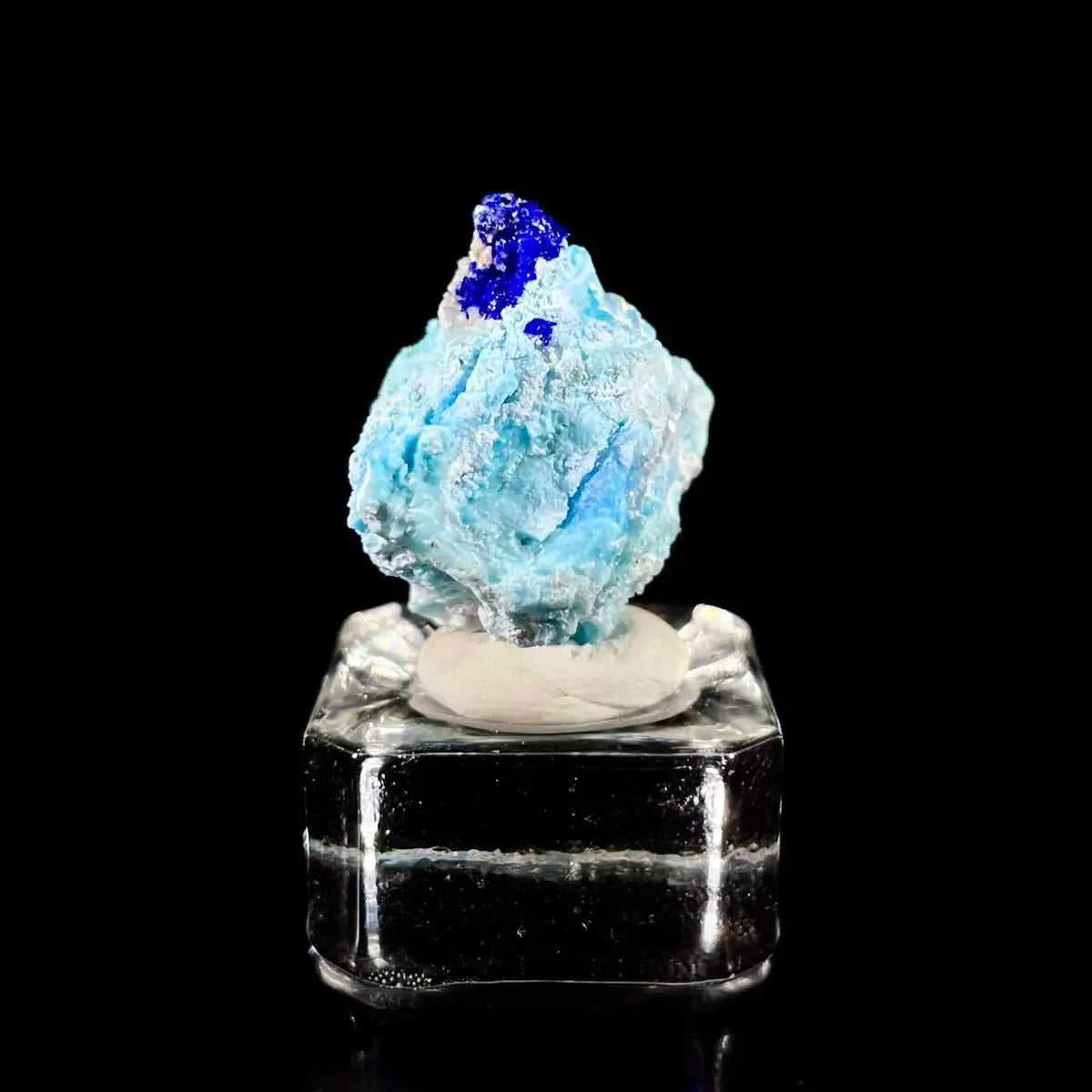 Azurite with Gibbsite  Mineral Specimen | Natural Multi-Mineral  |  7.8 g | 2*2*1.5 cm