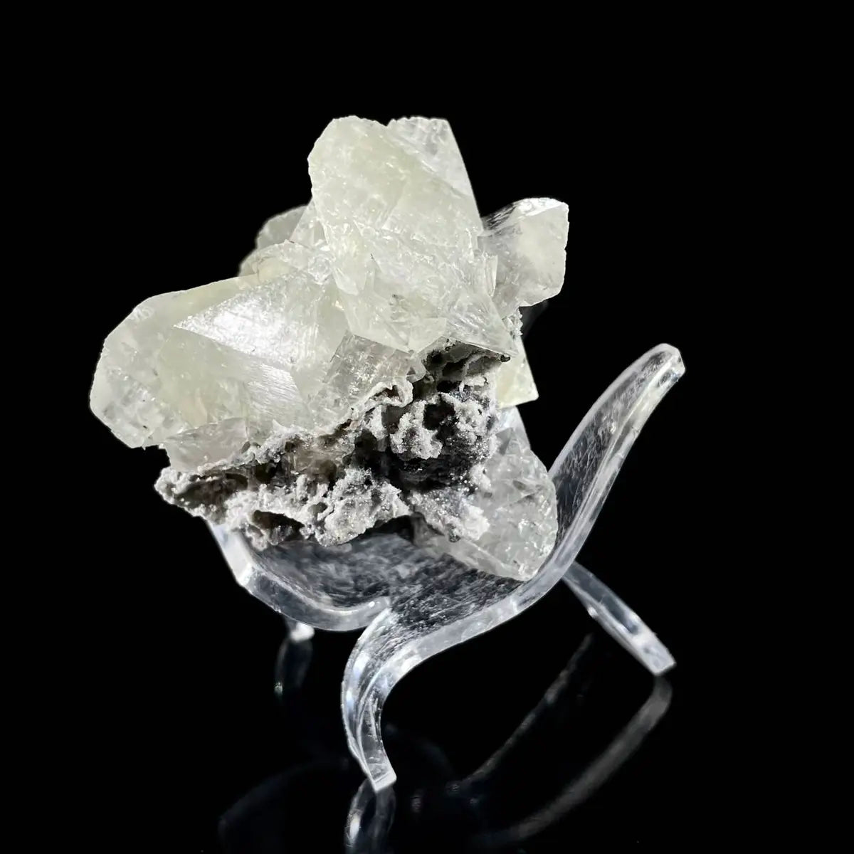 Galena Mineral Specimen | Natural Lead Sulfide Crystal on Matrix | Metallic Luster Cubic Formation | 100 g | 6*5*5 cm