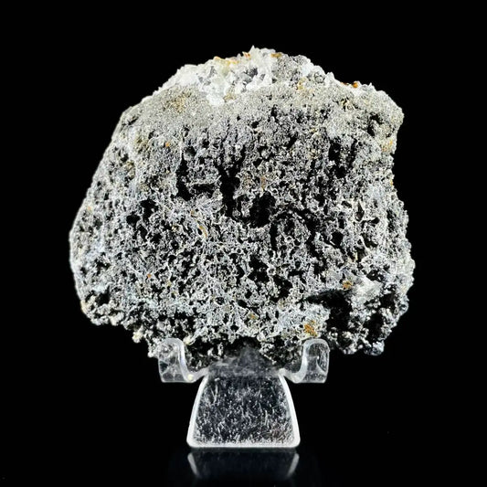 Galena Mineral Specimen | Natural Lead Sulfide Crystal on Matrix | Metallic Luster Cubic Formation | 320 g | 10*9.5*4 cm