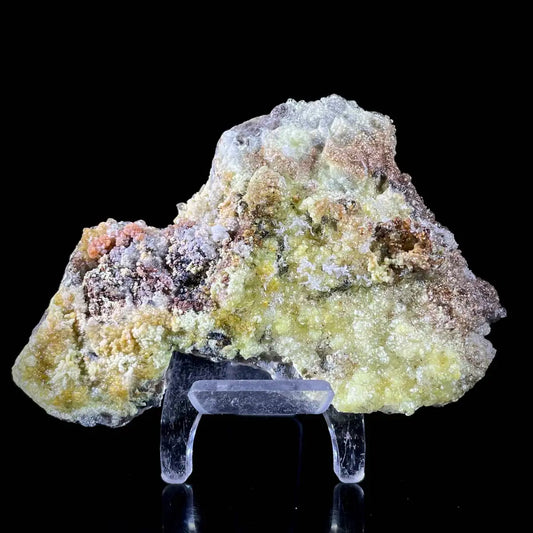 Opal Hyalite Mineral Specimen | Natural Smoky Cluster | Spherical Hydrated Calcium Silicate Formation | 150 g | 11*7*2 cm