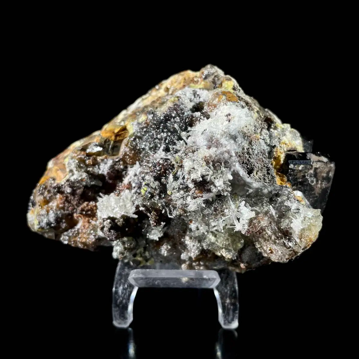 Opal Hyalite Mineral Specimen | Natural Smoky Cluster | Spherical Hydrated Calcium Silicate Formation | 410 g | 10.5*6.5*6 cm