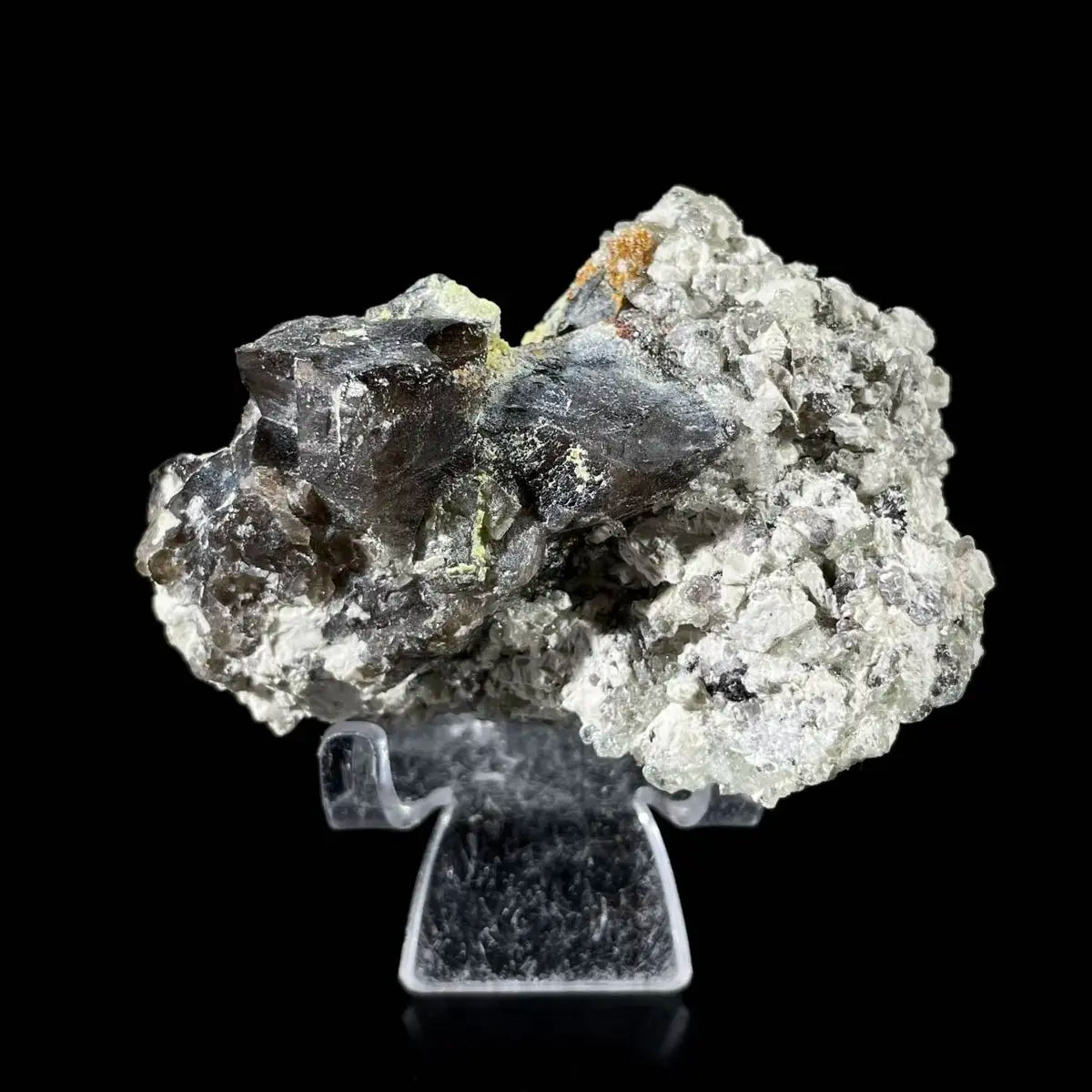 Opal Hyalite Mineral Specimen | Natural Smoky Cluster | Spherical Hydrated Calcium Silicate Formation | 160 g | 8*6*5.5 cm