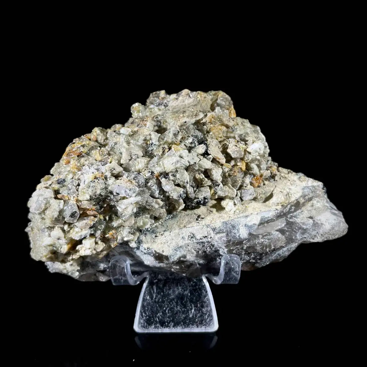 Opal Hyalite Mineral Specimen | Natural Smoky Cluster | Spherical Hydrated Calcium Silicate Formation | 250 g | 11.5*7*4 cm