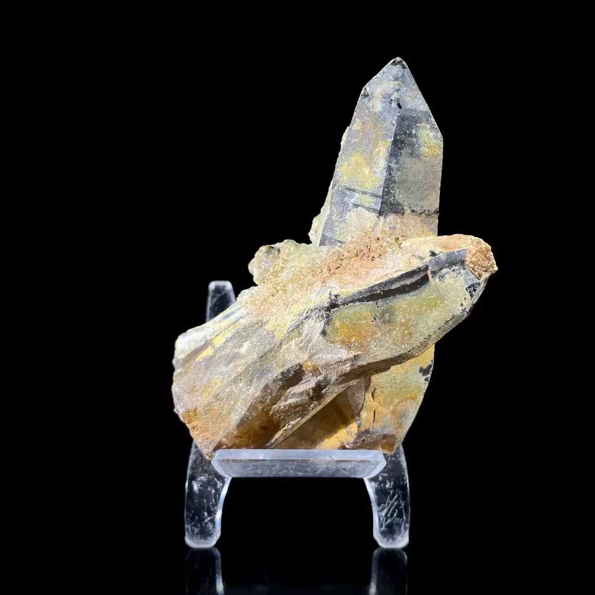 Opal Hyalite Mineral Specimen | Natural Smoky Cluster | Spherical Hydrated Calcium Silicate Formation | 300 g | 11*7*5 cm