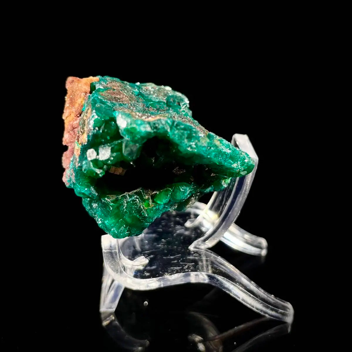 Dioptase Botryoidal Crystal Cluster | Natural Green Copper Carbonate Mineral Specimen | 40 g | 4*3*2.5 cm