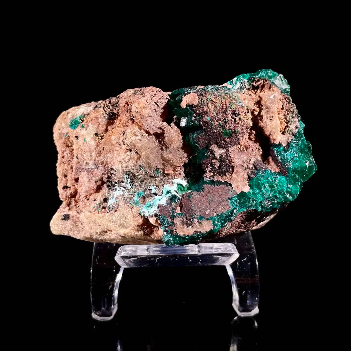 Dioptase Botryoidal Crystal Cluster | Natural Green Copper Carbonate Mineral Specimen | 150 g | 7*4*4 cm
