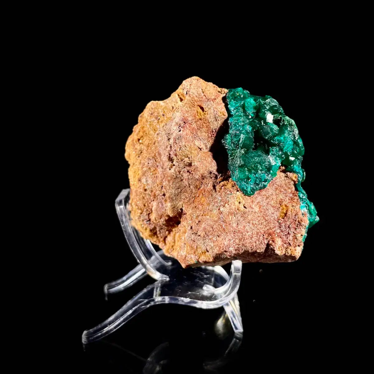 Dioptase Botryoidal Crystal Cluster | Natural Green Copper Carbonate Mineral Specimen | 220 g | 7.5*6.5*6 cm