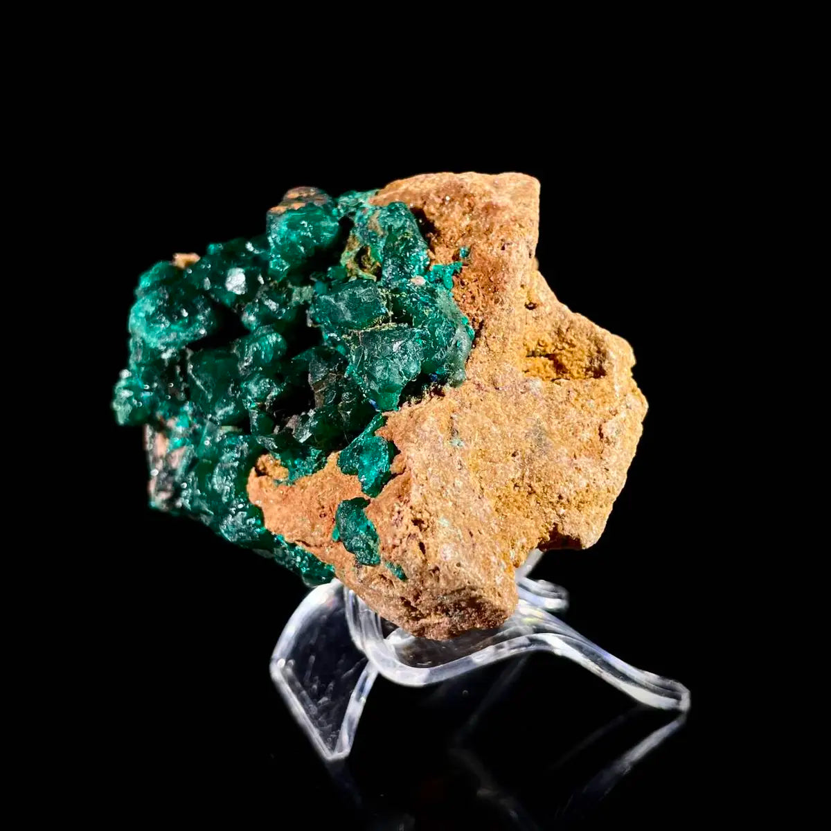 Dioptase Botryoidal Crystal Cluster | Natural Green Copper Carbonate Mineral Specimen | 250 g | 9*6.5*6 cm