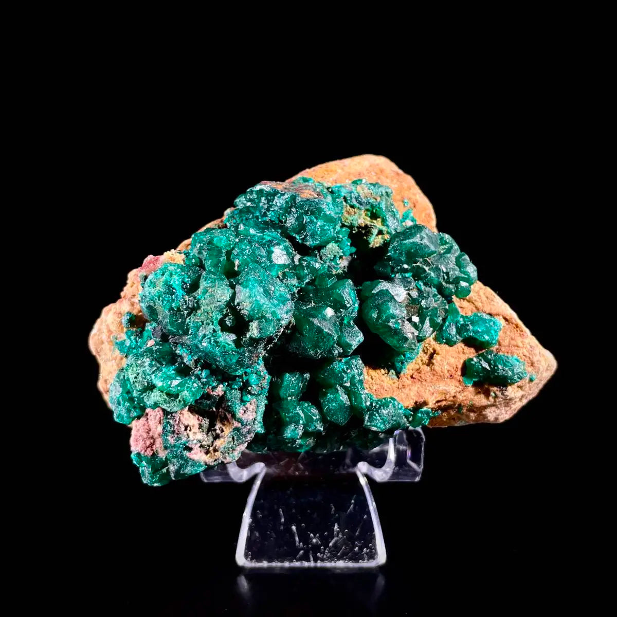 Dioptase Botryoidal Crystal Cluster | Natural Green Copper Carbonate Mineral Specimen | 250 g | 9*6.5*6 cm