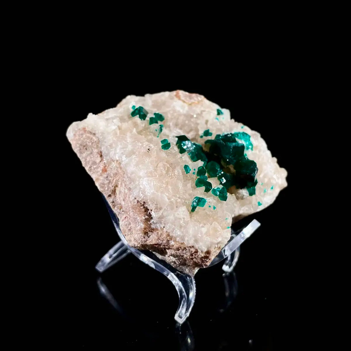 Dioptase Botryoidal Crystal Cluster | Natural Green Copper Carbonate Mineral Specimen | 200 g | 8*7*3 cm