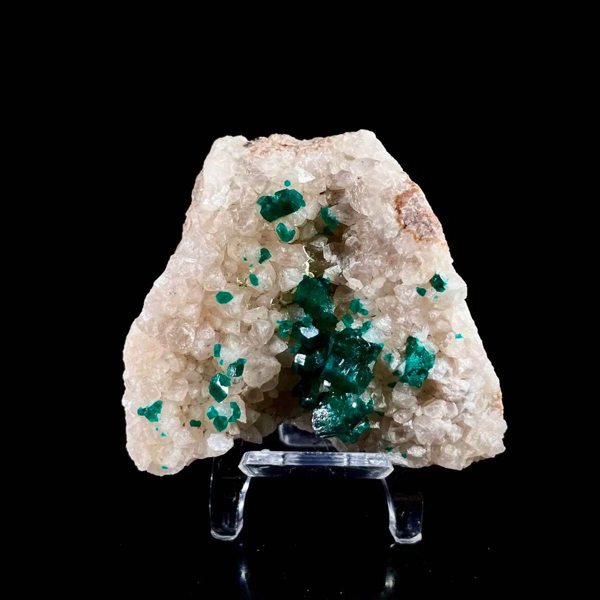 Dioptase Botryoidal Crystal Cluster | Natural Green Copper Carbonate Mineral Specimen | 200 g | 8*7*3 cm