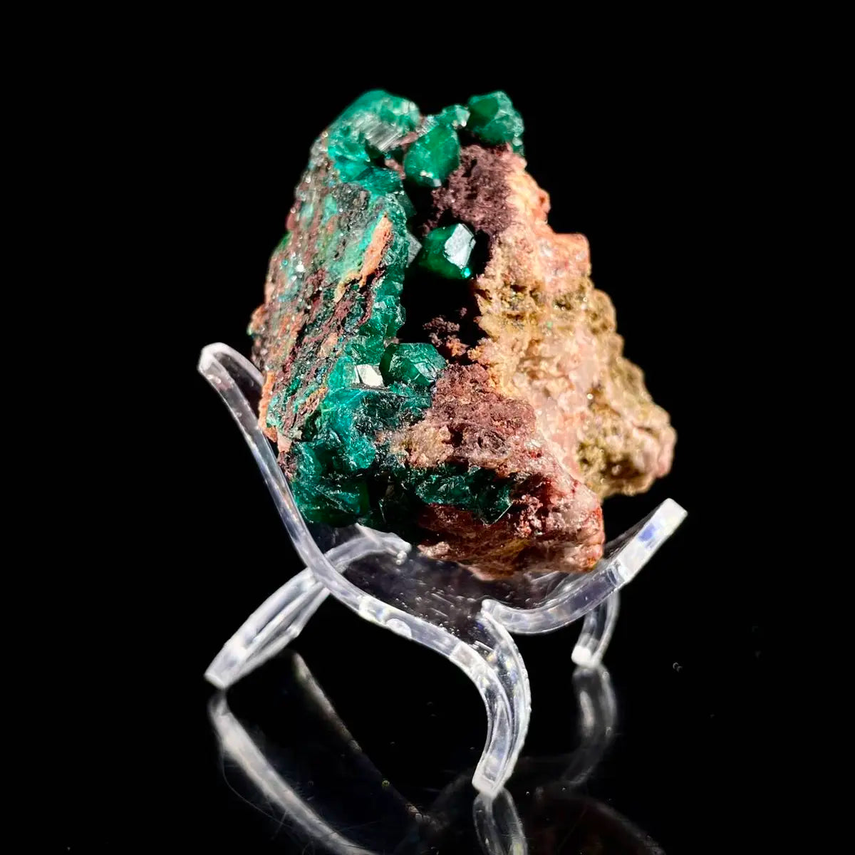 Dioptase Botryoidal Crystal Cluster | Natural Green Copper Carbonate Mineral Specimen | 150 g | 6.5*6*4 cm