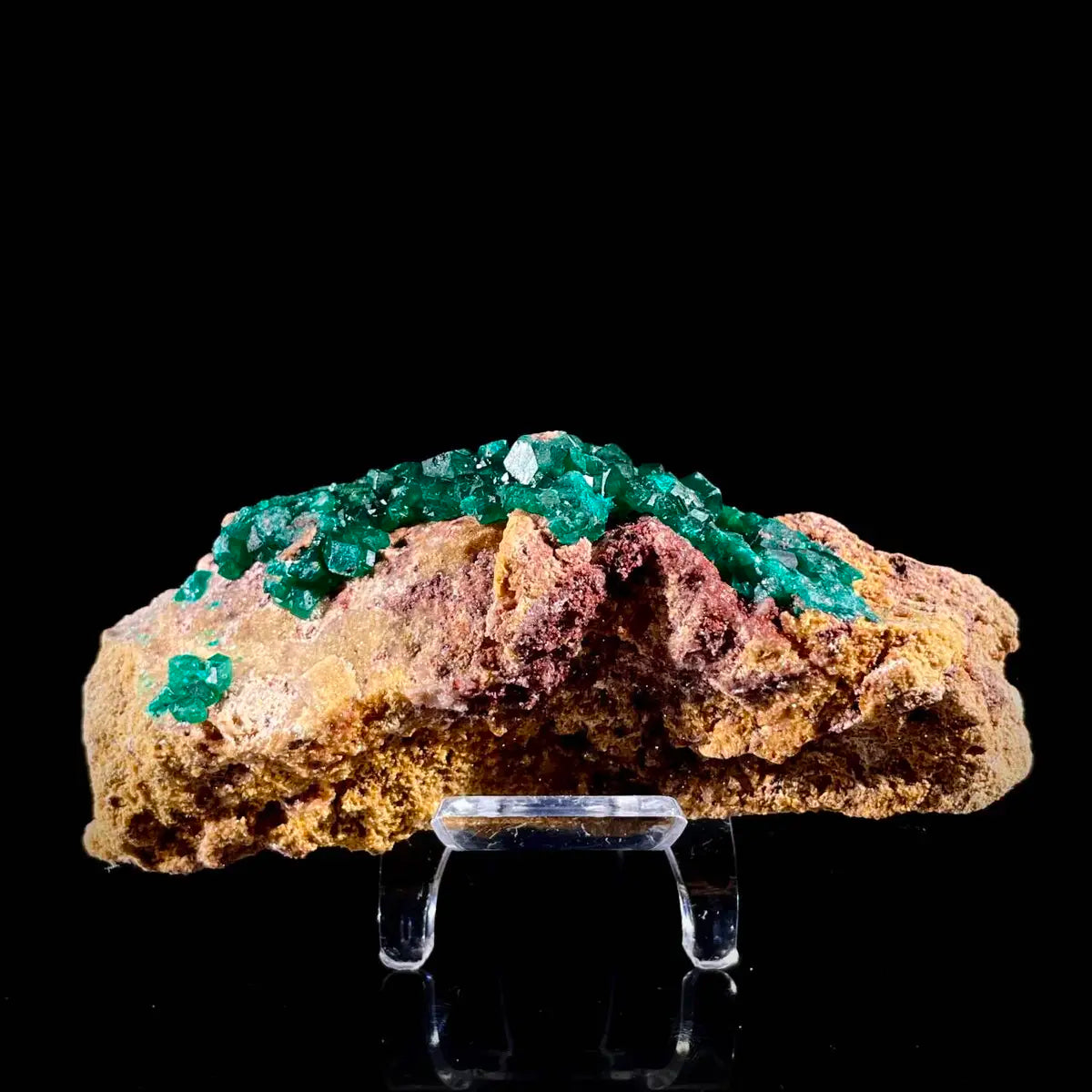 Dioptase Botryoidal Crystal Cluster | Natural Green Copper Carbonate Mineral Specimen | 220 g | 11.5*4*3.5 cm