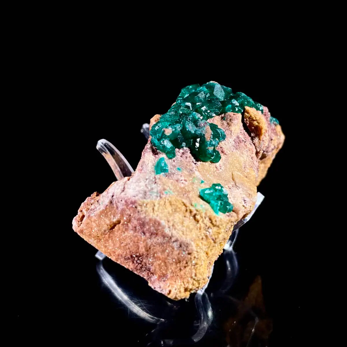 Dioptase Botryoidal Crystal Cluster | Natural Green Copper Carbonate Mineral Specimen | 220 g | 11.5*4*3.5 cm