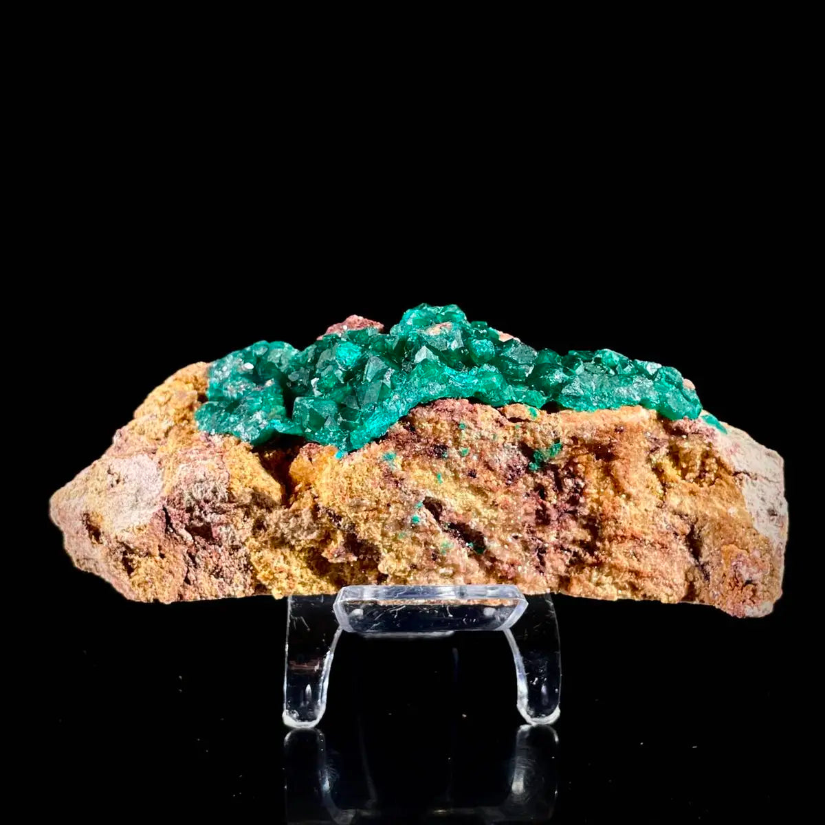 Dioptase Botryoidal Crystal Cluster | Natural Green Copper Carbonate Mineral Specimen | 220 g | 11.5*4*3.5 cm