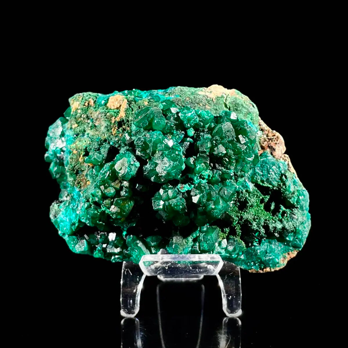Dioptase Botryoidal Crystal Cluster | Natural Green Copper Carbonate Mineral Specimen | 300 g | 10*7*4 cm