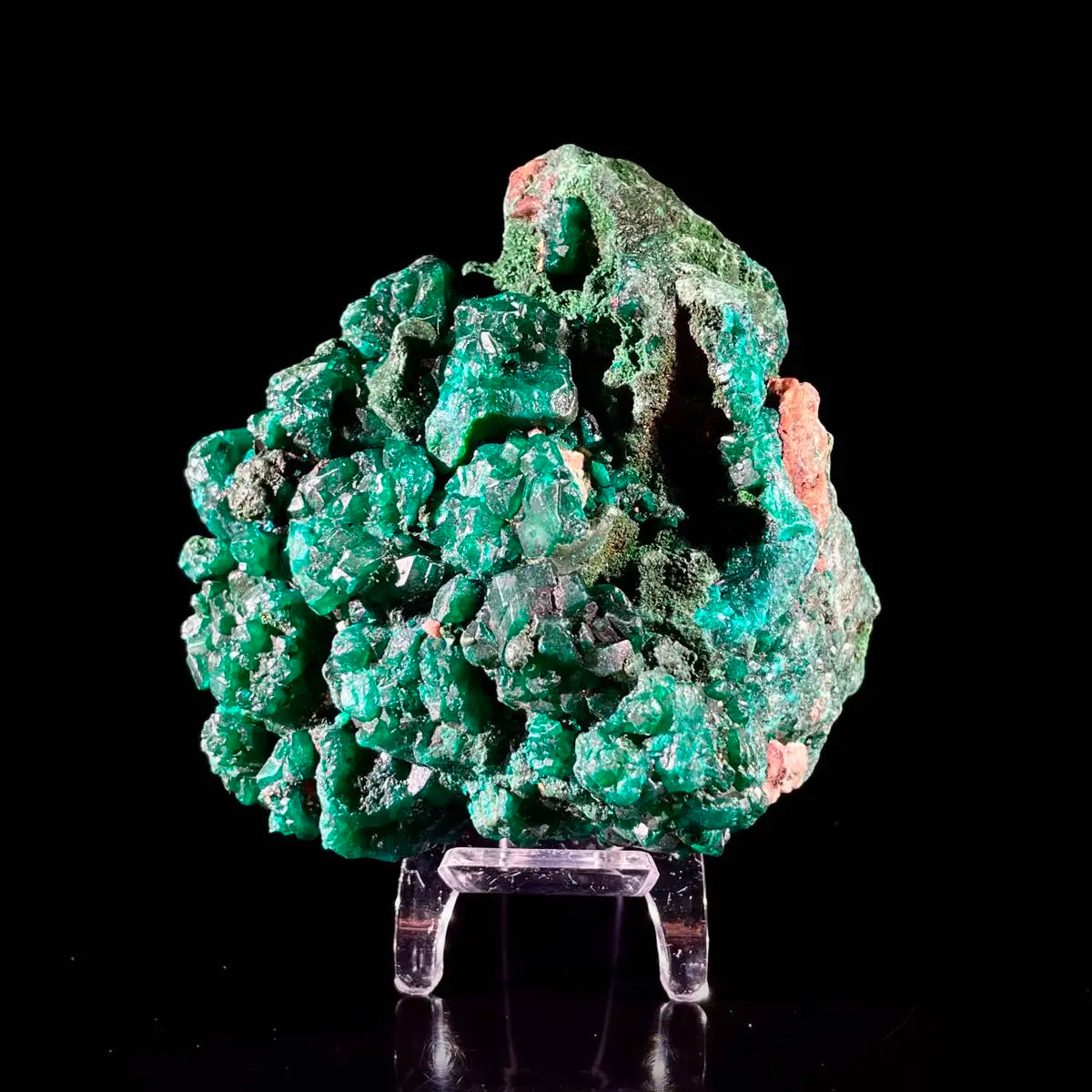 Dioptase Botryoidal Crystal Cluster | Natural Green Copper Carbonate Mineral Specimen | 800 g | 9*10*6.5 cm