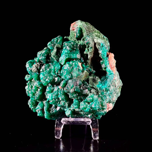 A828-Dioptase Botryoidal Crystal Cluster | Natural Green Copper Carbonate Mineral Specimen | 800 g | 9*10*6.5 cm
