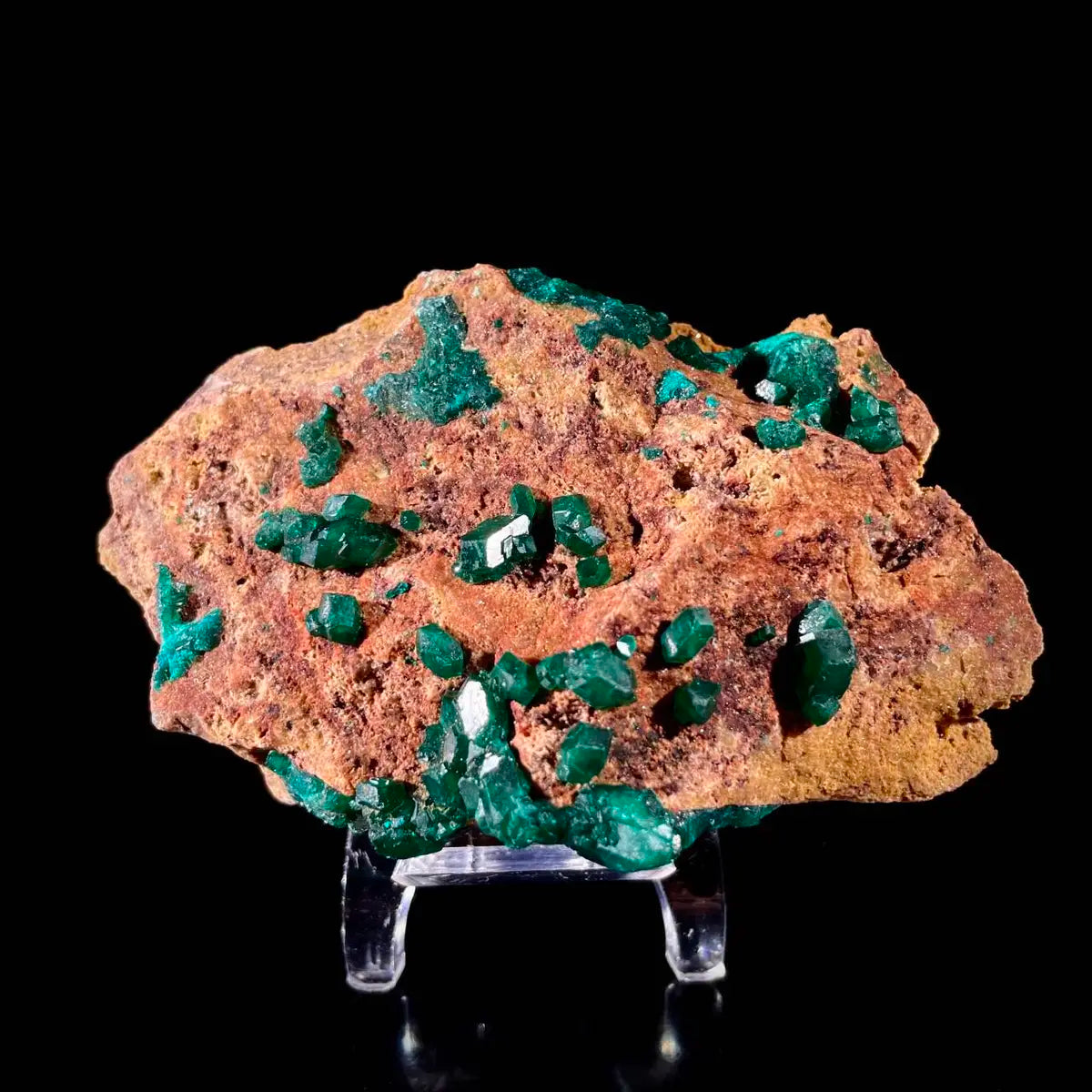 Dioptase Botryoidal Crystal Cluster | Natural Green Copper Carbonate Mineral Specimen | 230 g | 10*7*4.5 cm